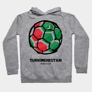 Turkmenistan Football Country Flag Hoodie